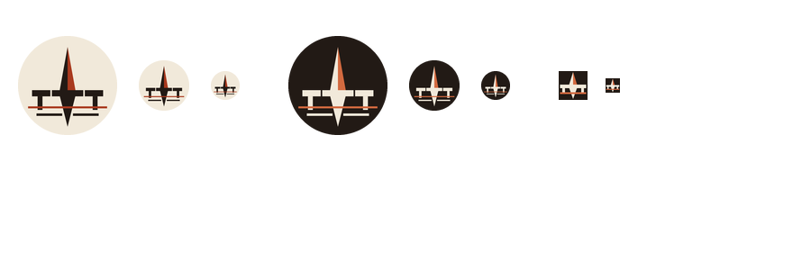Teste do avatar em 110, 56 e 32 pixels e do favicon em 32 e 16 pixels